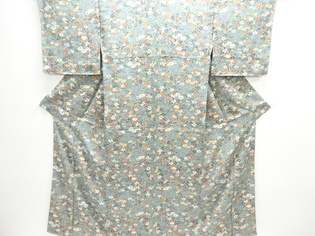 JAPANESE KIMONO / KOMON / KATAZOME / KIKU & UME 